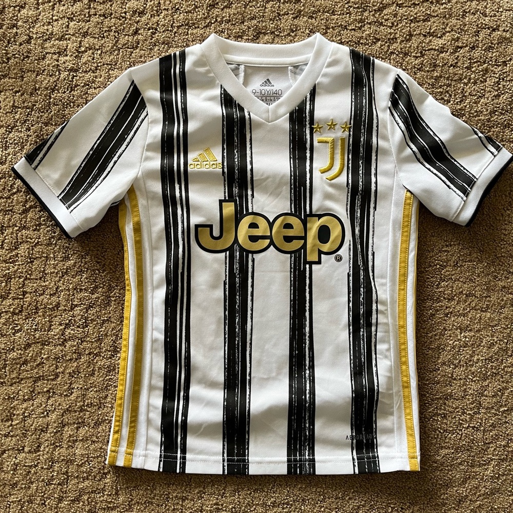 Adidas Boys Jeep Jersey, White size 9-10